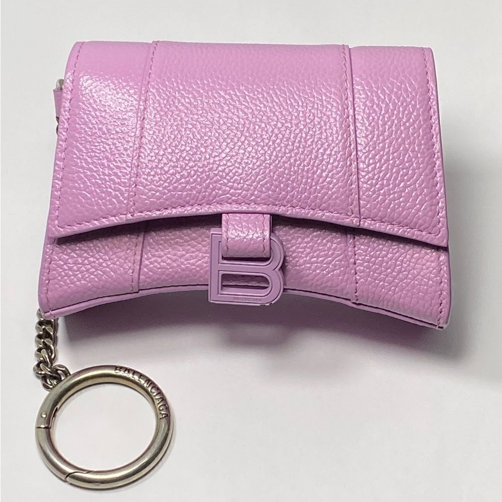 Balenciaga Hourglass chain cardholder lilac